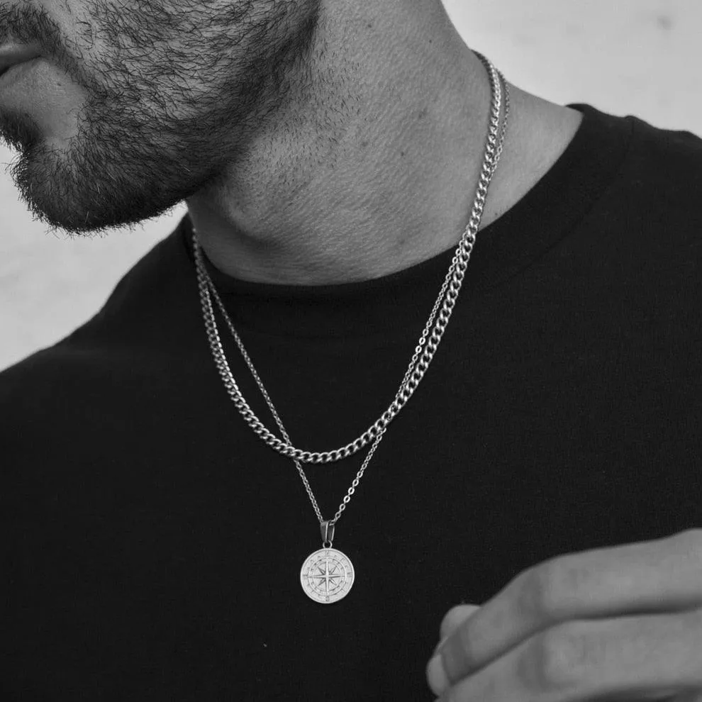 Boho Compass Pendant