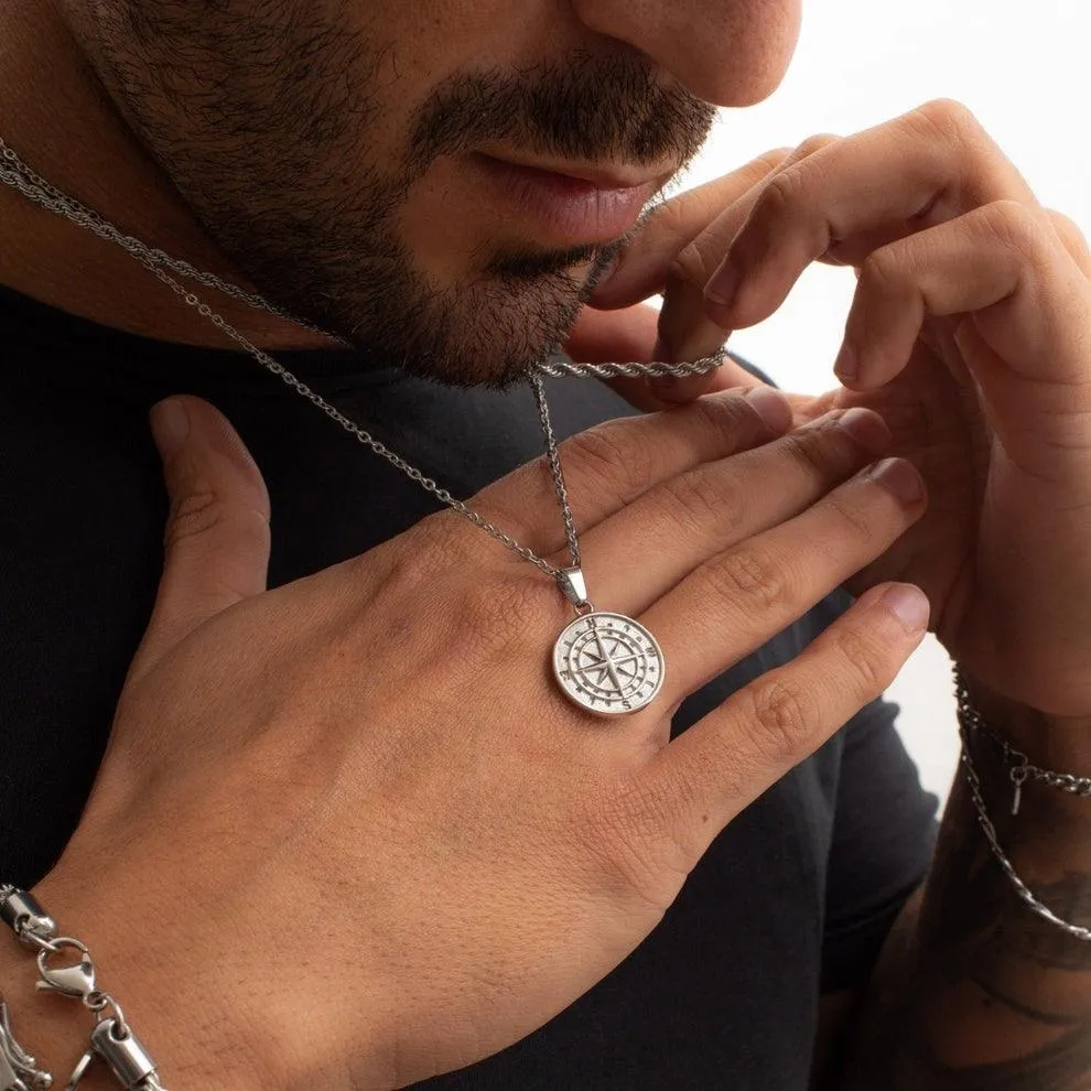 Boho Compass Pendant