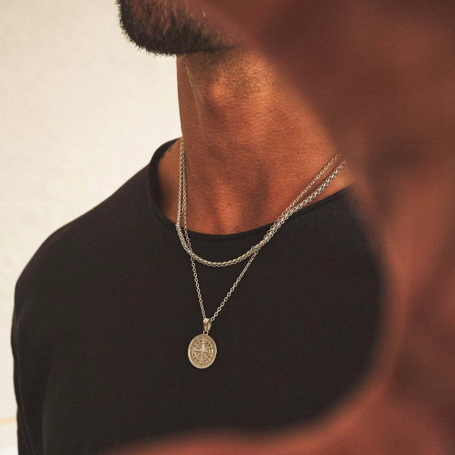 Boho Compass Pendant