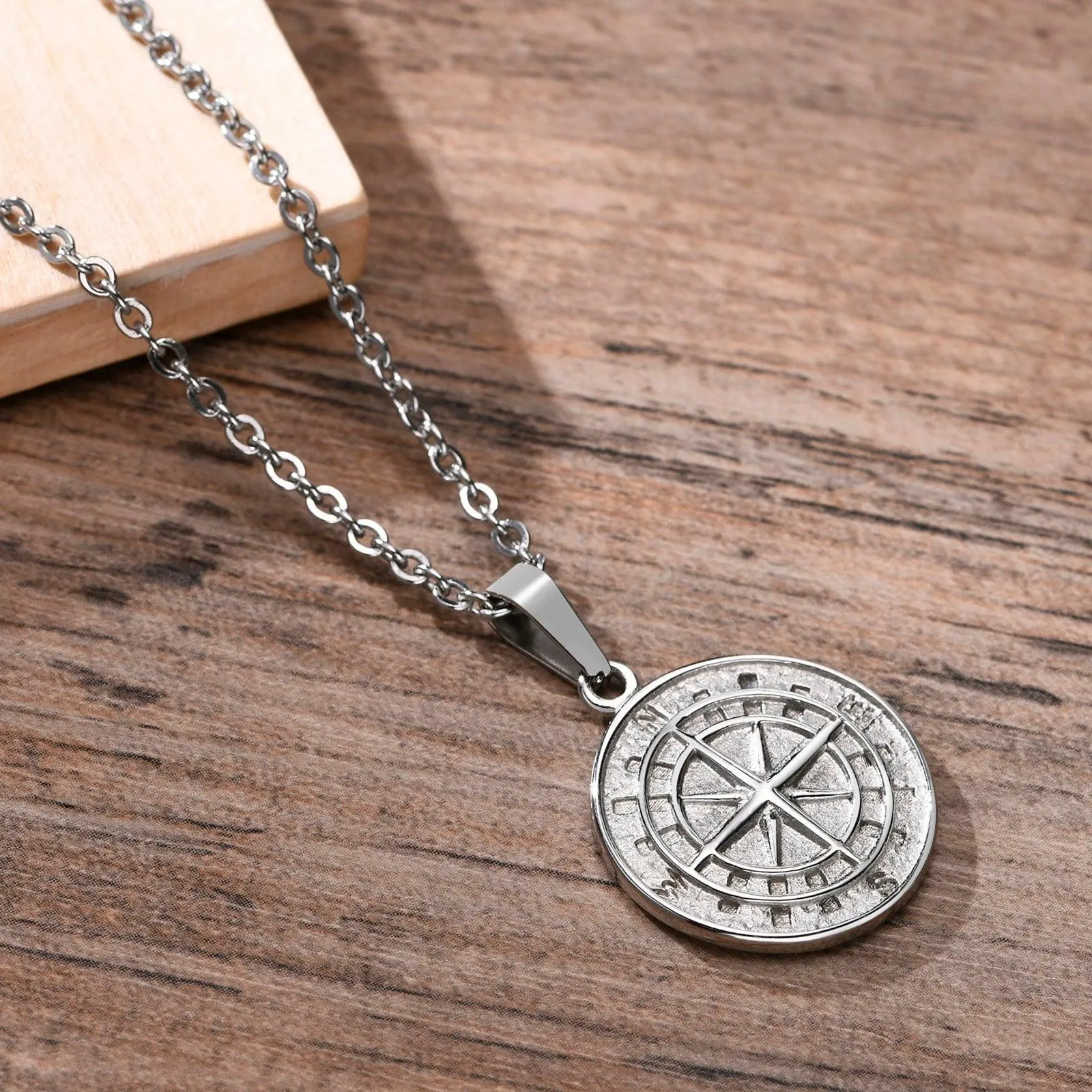 Boho Compass Pendant