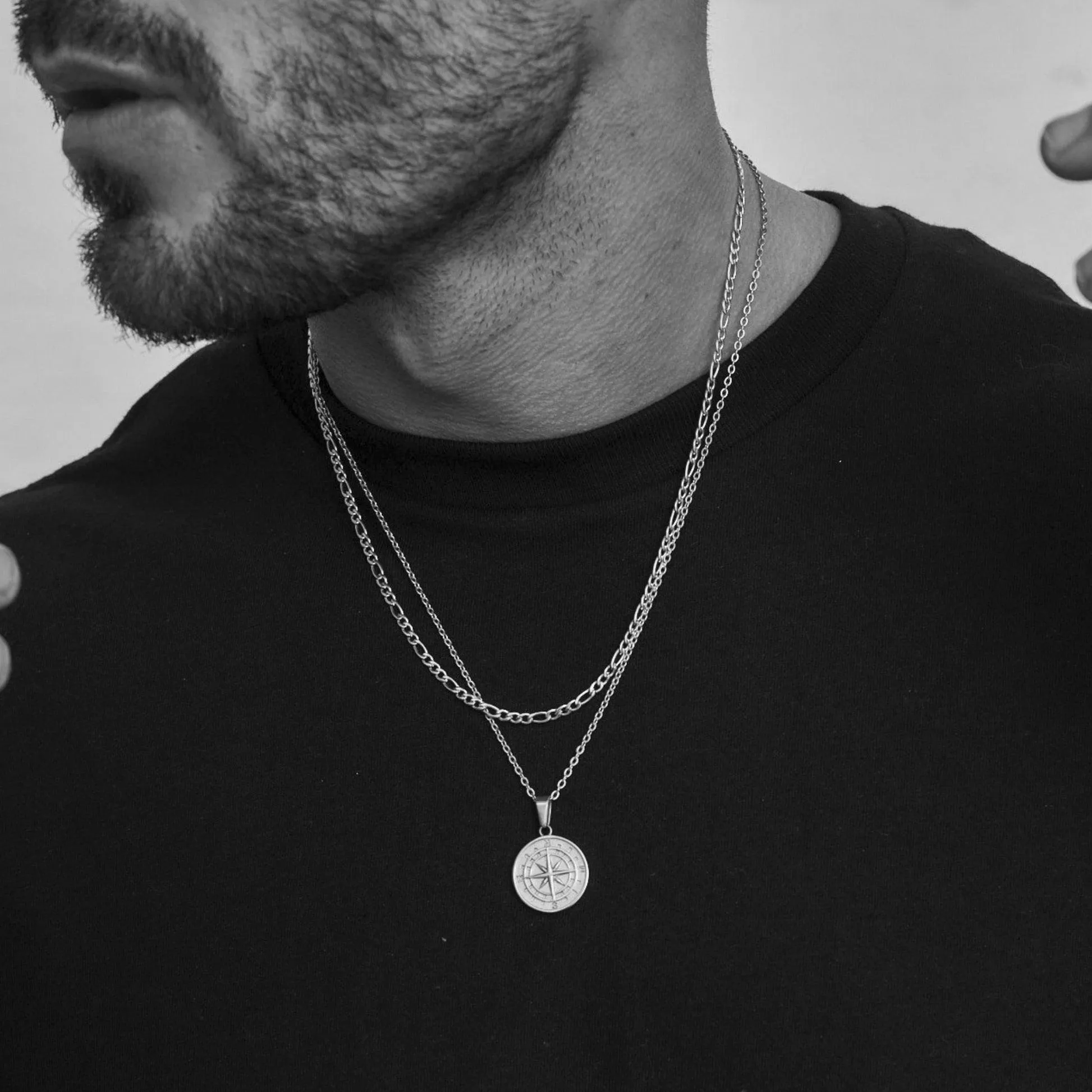 Boho Compass Pendant