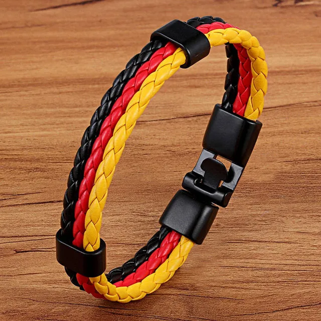 BRACELET EN CUIR UNISEXE FAIT A LA MAIN