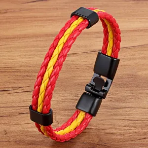 BRACELET EN CUIR UNISEXE FAIT A LA MAIN