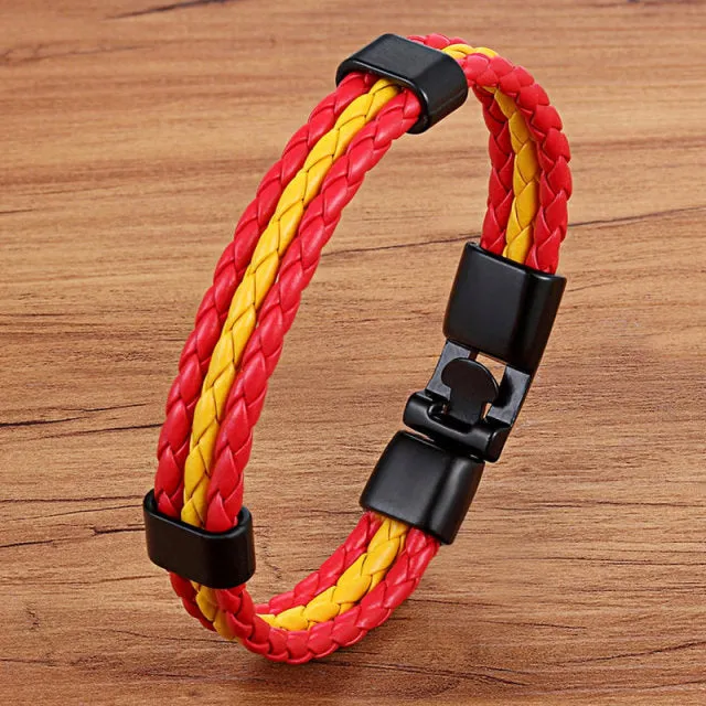 BRACELET EN CUIR UNISEXE FAIT A LA MAIN