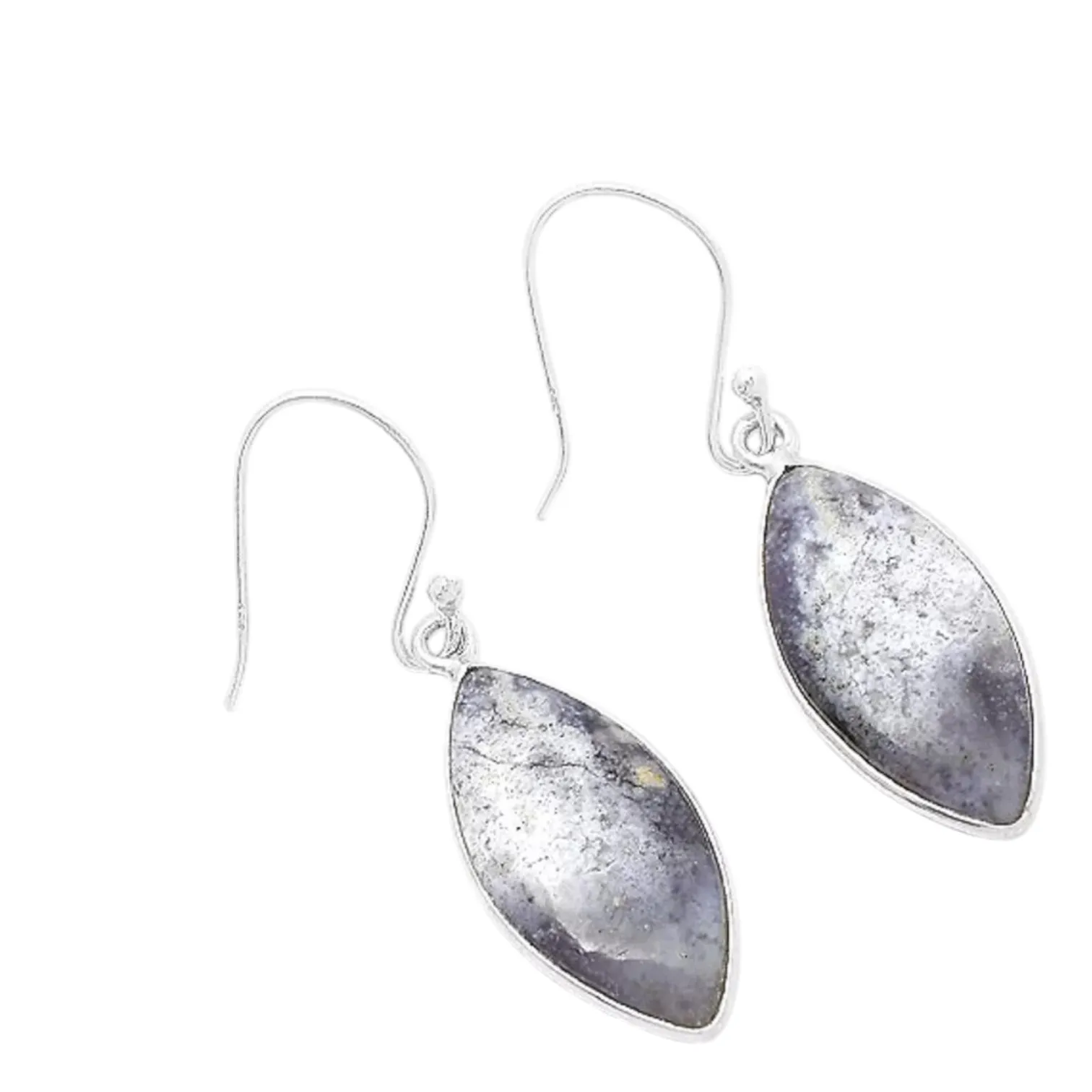 Burro Creek Jasper Solid 925 Sterling Silver Earrings