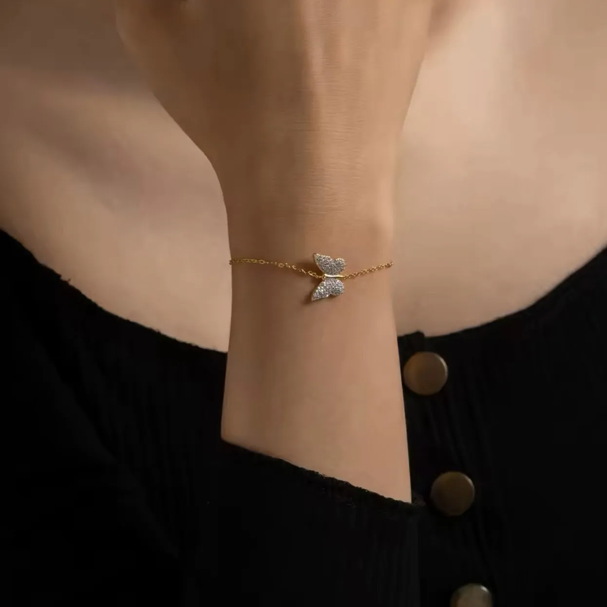 Butterfly Chain Bracelet