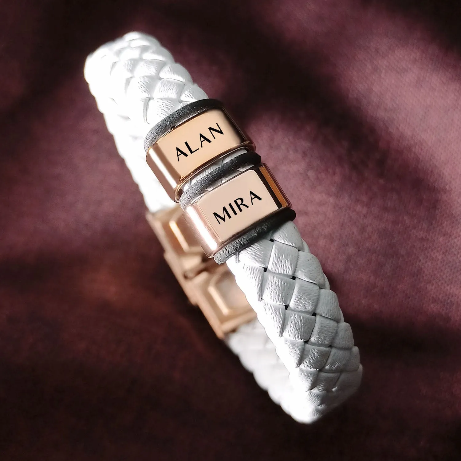 BUY ONE GET ONE Personalised Leather Bracelet First 2 Charms FREE