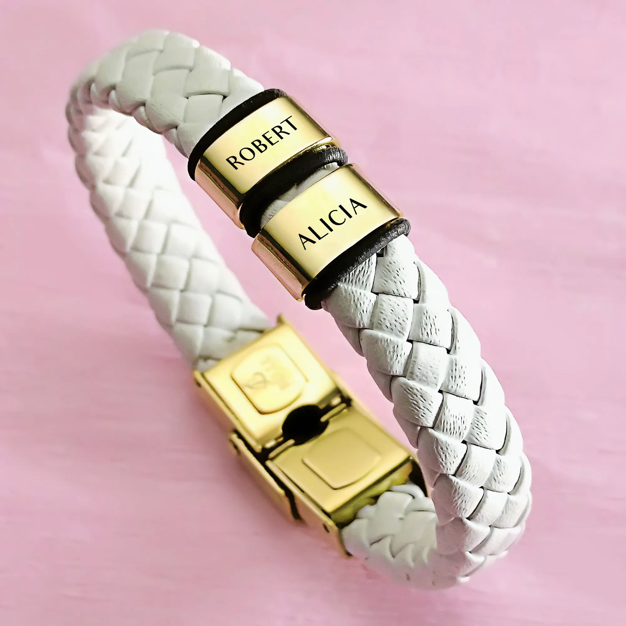 BUY ONE GET ONE Personalised Leather Bracelet First 2 Charms FREE