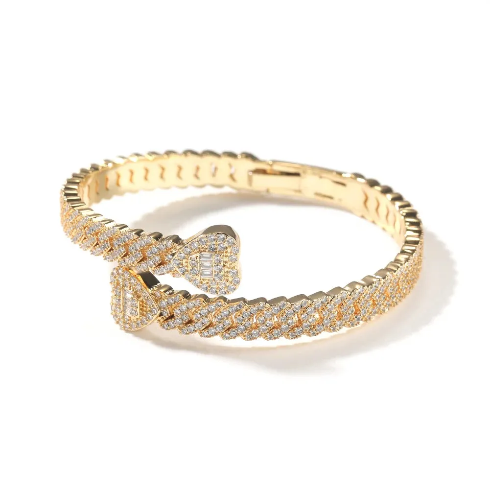 Camilla Heart Cuban Bracelet