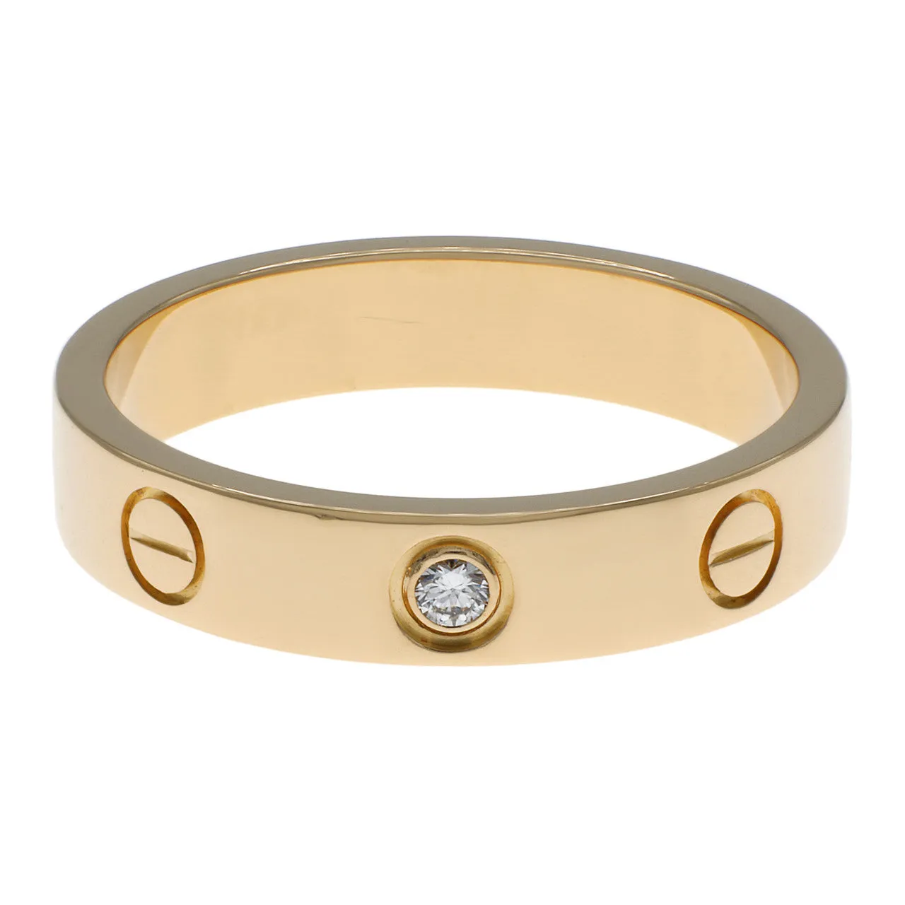 Cartier 18K Yellow Gold Diamond Love Wedding   Band