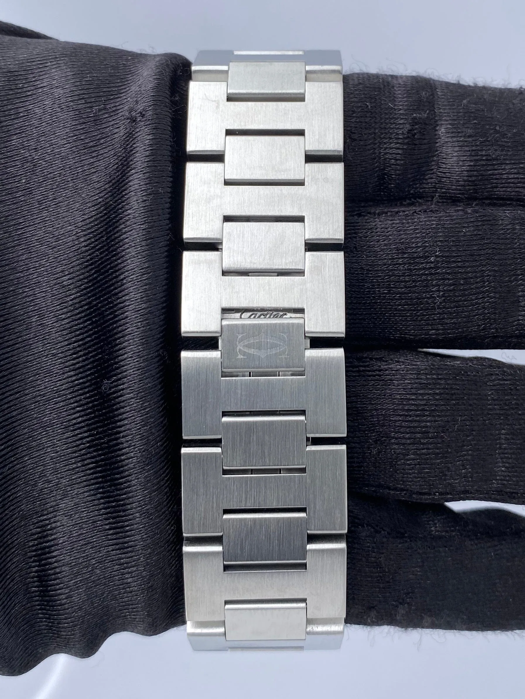 Cartier Pasha W31039M7 White Dial Chronograph Mens Watch