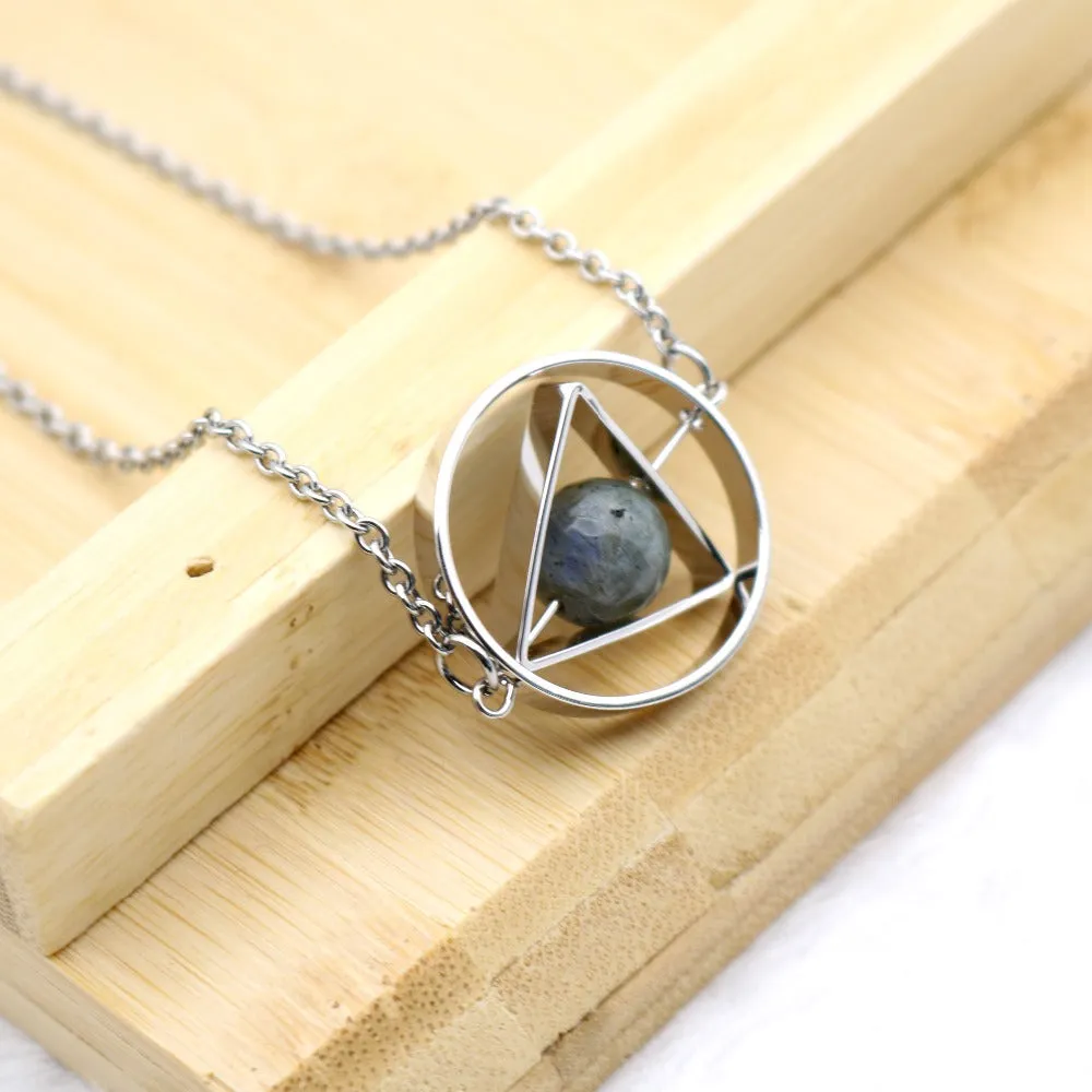 Celestial Moon Stone Necklace