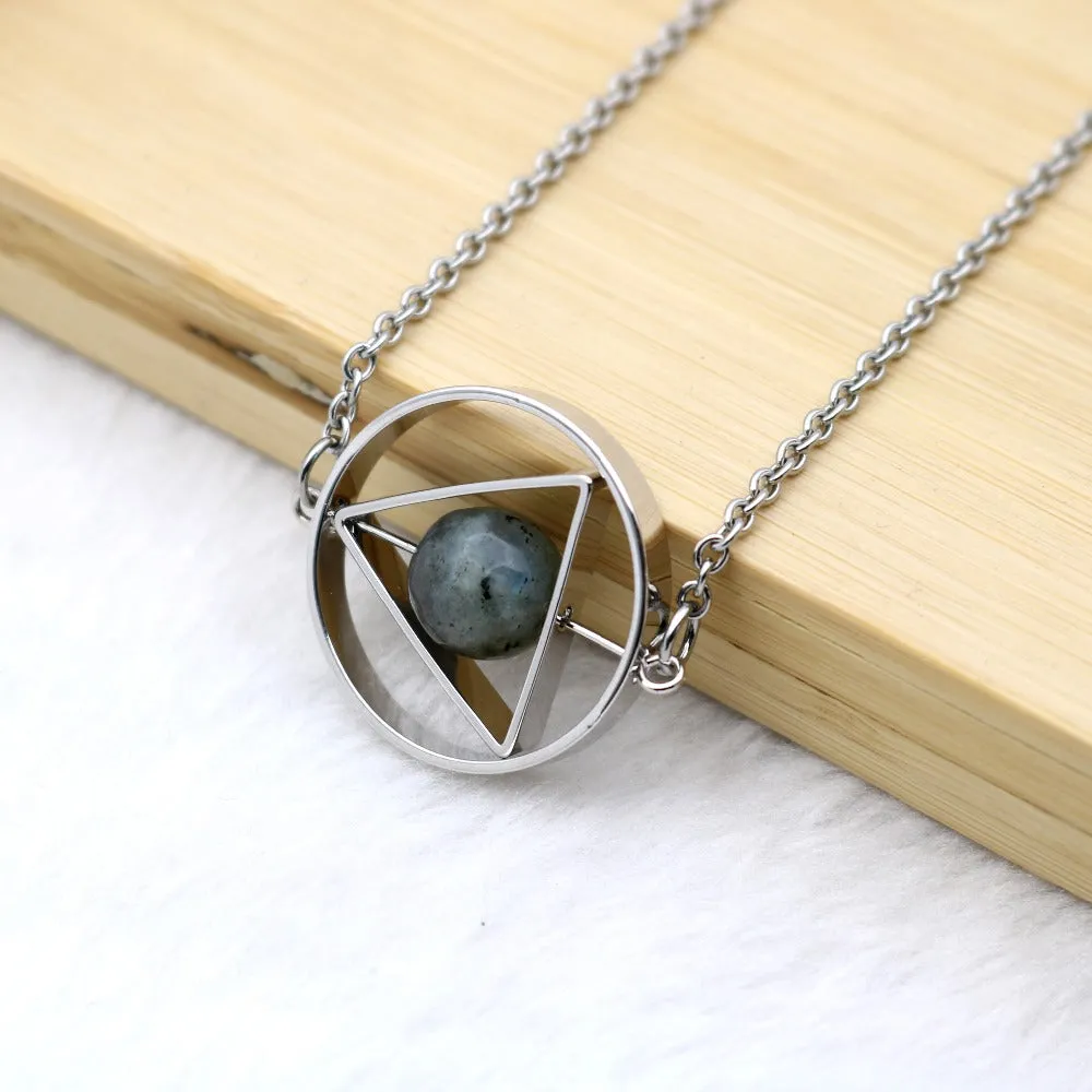 Celestial Moon Stone Necklace