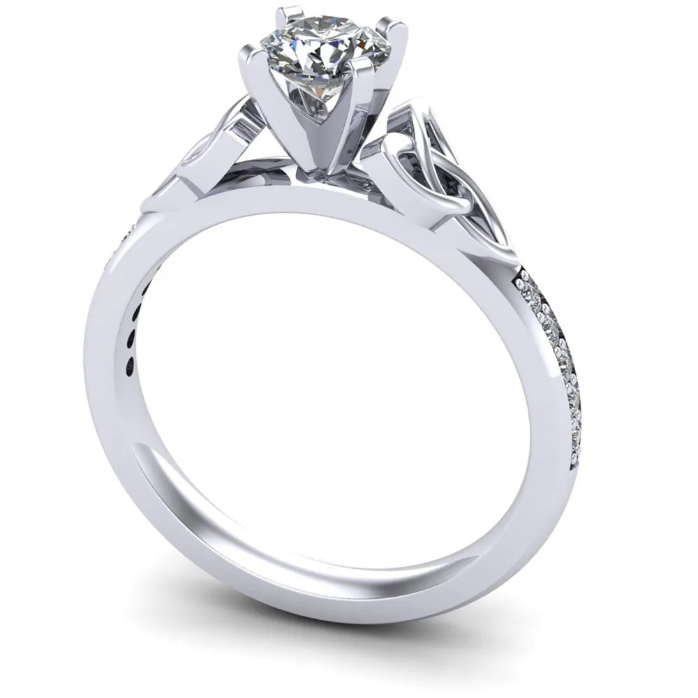 Celtic Engagement Ring AYLIN-1-PLATINUM-ROUND