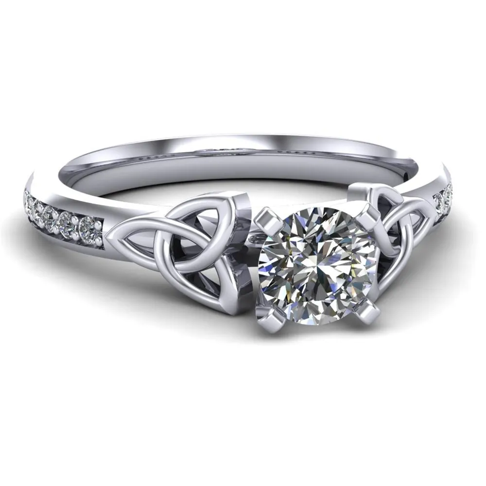 Celtic Engagement Ring AYLIN-1-PLATINUM-ROUND
