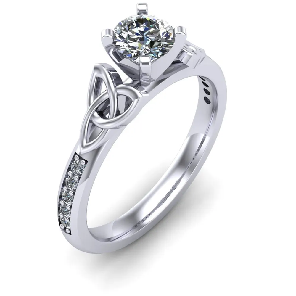 Celtic Engagement Ring AYLIN-1-PLATINUM-ROUND