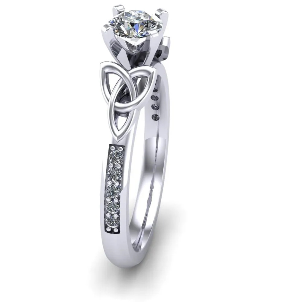 Celtic Engagement Ring AYLIN-1-PLATINUM-ROUND