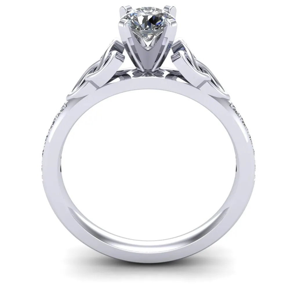 Celtic Engagement Ring AYLIN-1-PLATINUM-ROUND