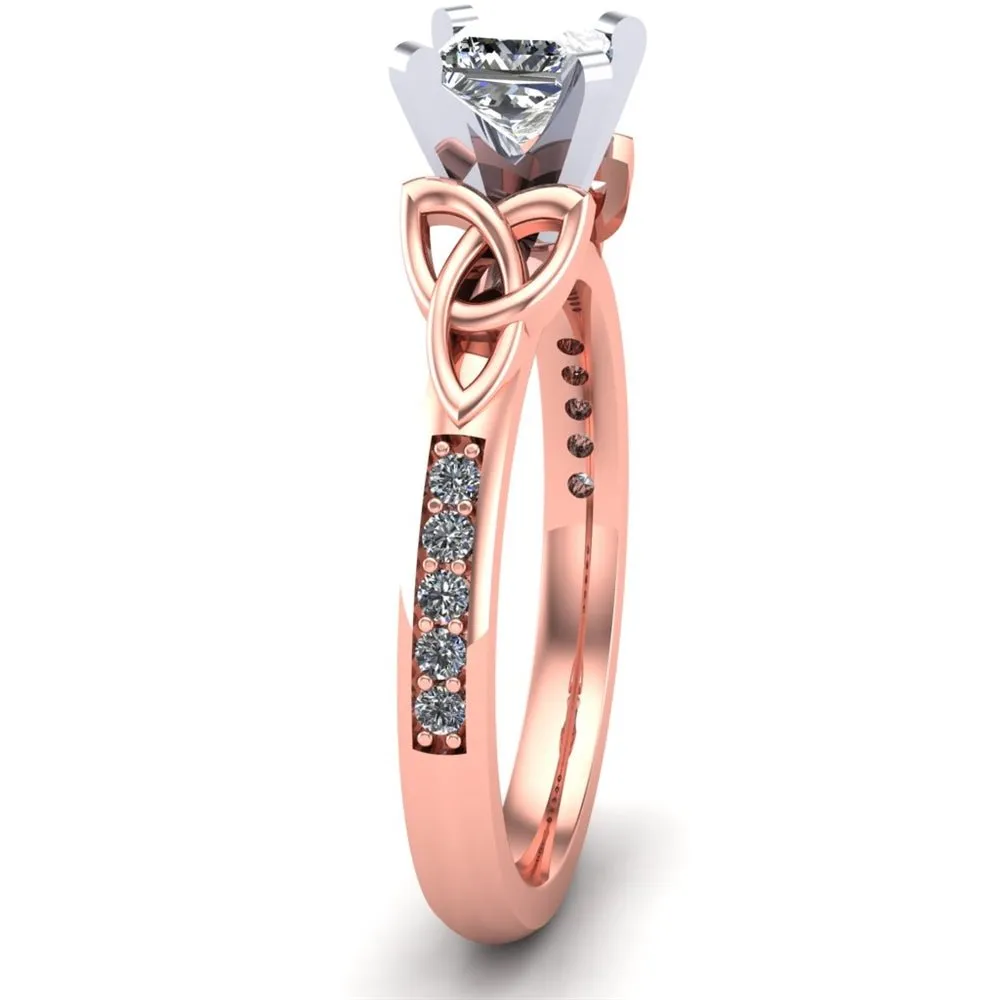 Celtic Engagement Ring AYLIN-1-ROSE-PRINCESS