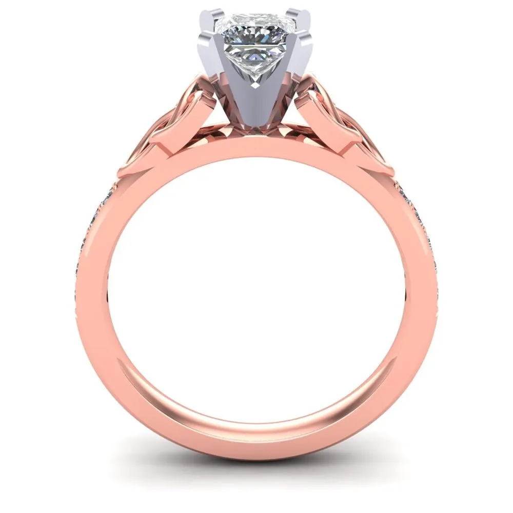 Celtic Engagement Ring AYLIN-1-ROSE-PRINCESS