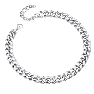 ChainsPro Mens Necklace Cuban Chain Choker 12mm 14 inch Stainless Steel Choker Neck Chains for Men