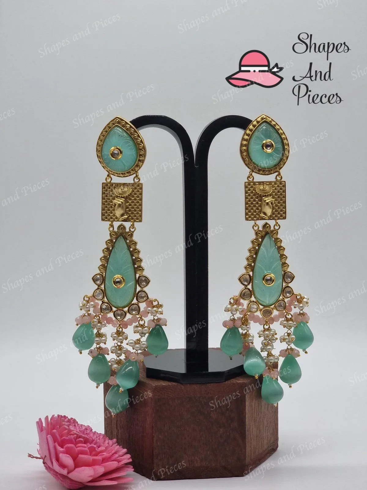 Chakra Kundan Earrings
