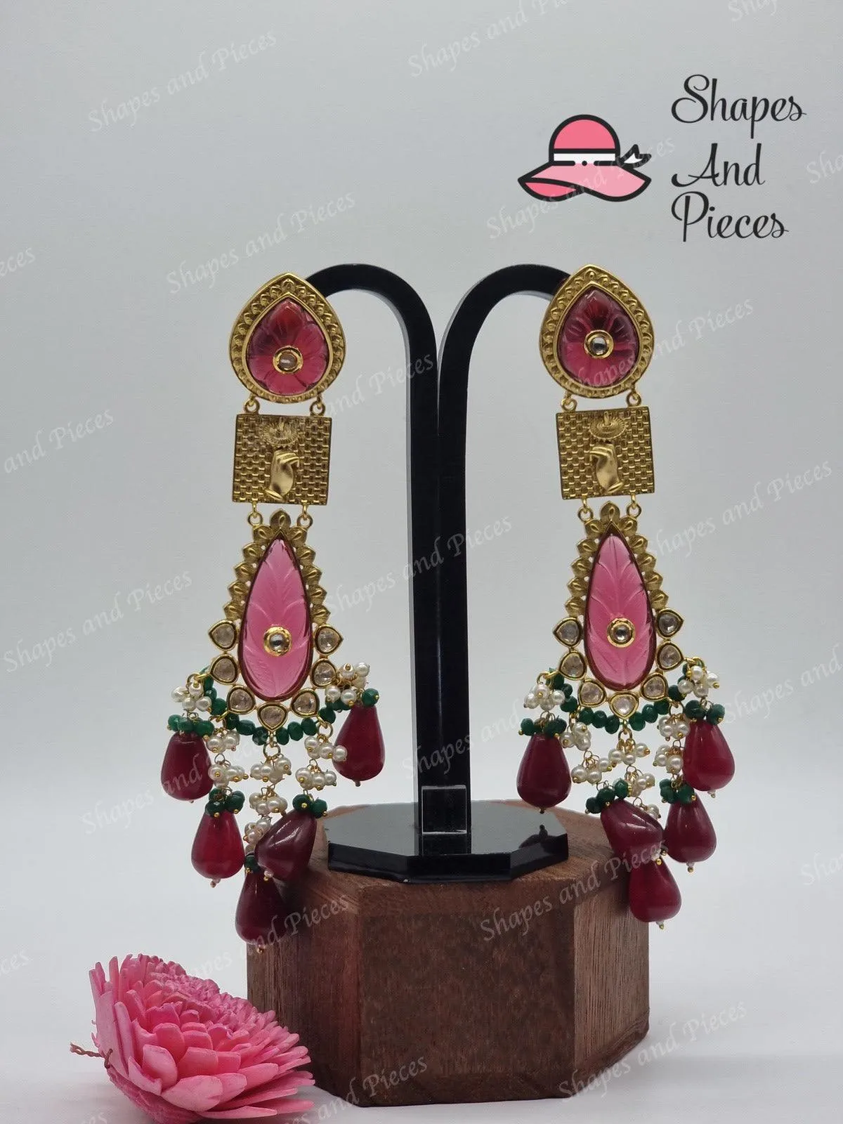 Chakra Kundan Earrings