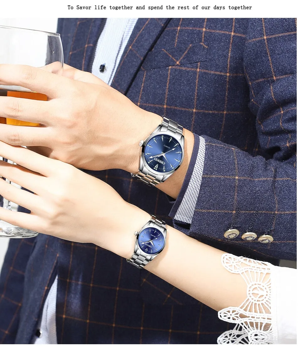 CHENXI New Quartz Mens Watches Waterproof Top Brand Luxury Business Watch for Men Women Stainless Steel Sports Wristwatches