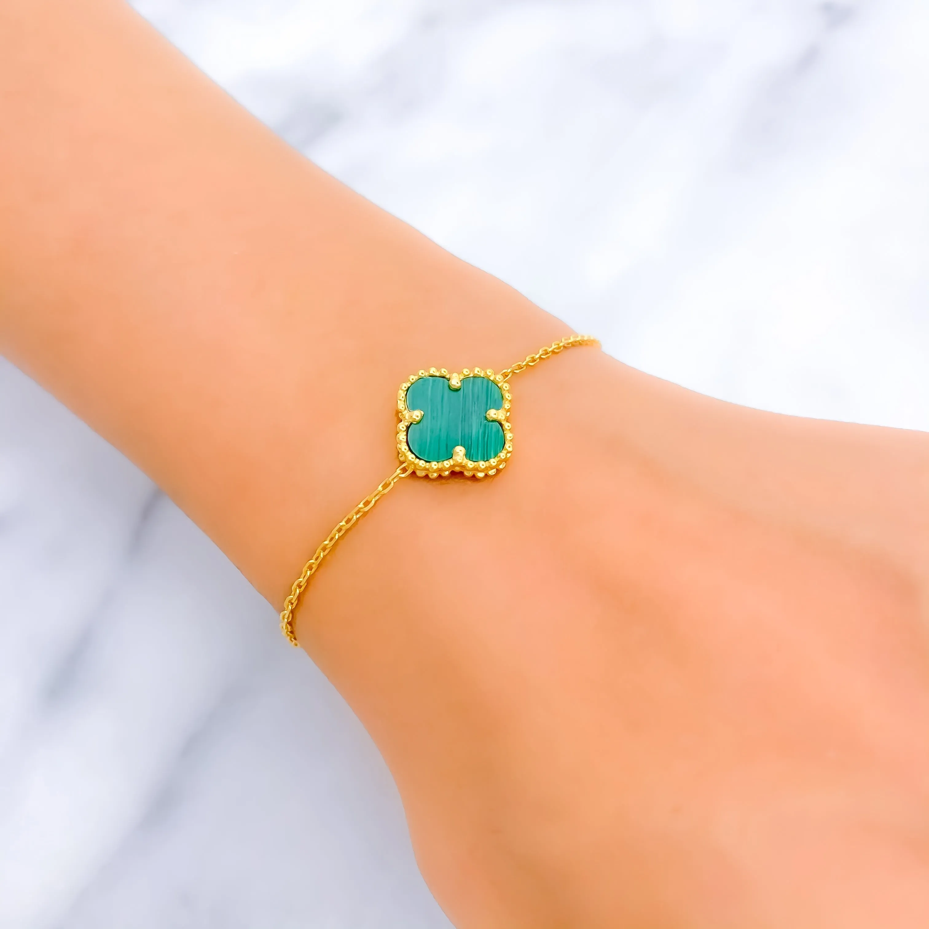 Chic Lovely 21k Gold Bracelet