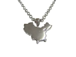 China Map Shape Pendant Necklace