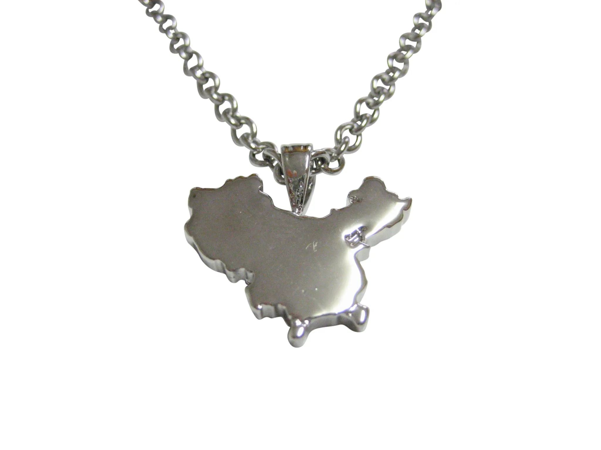 China Map Shape Pendant Necklace