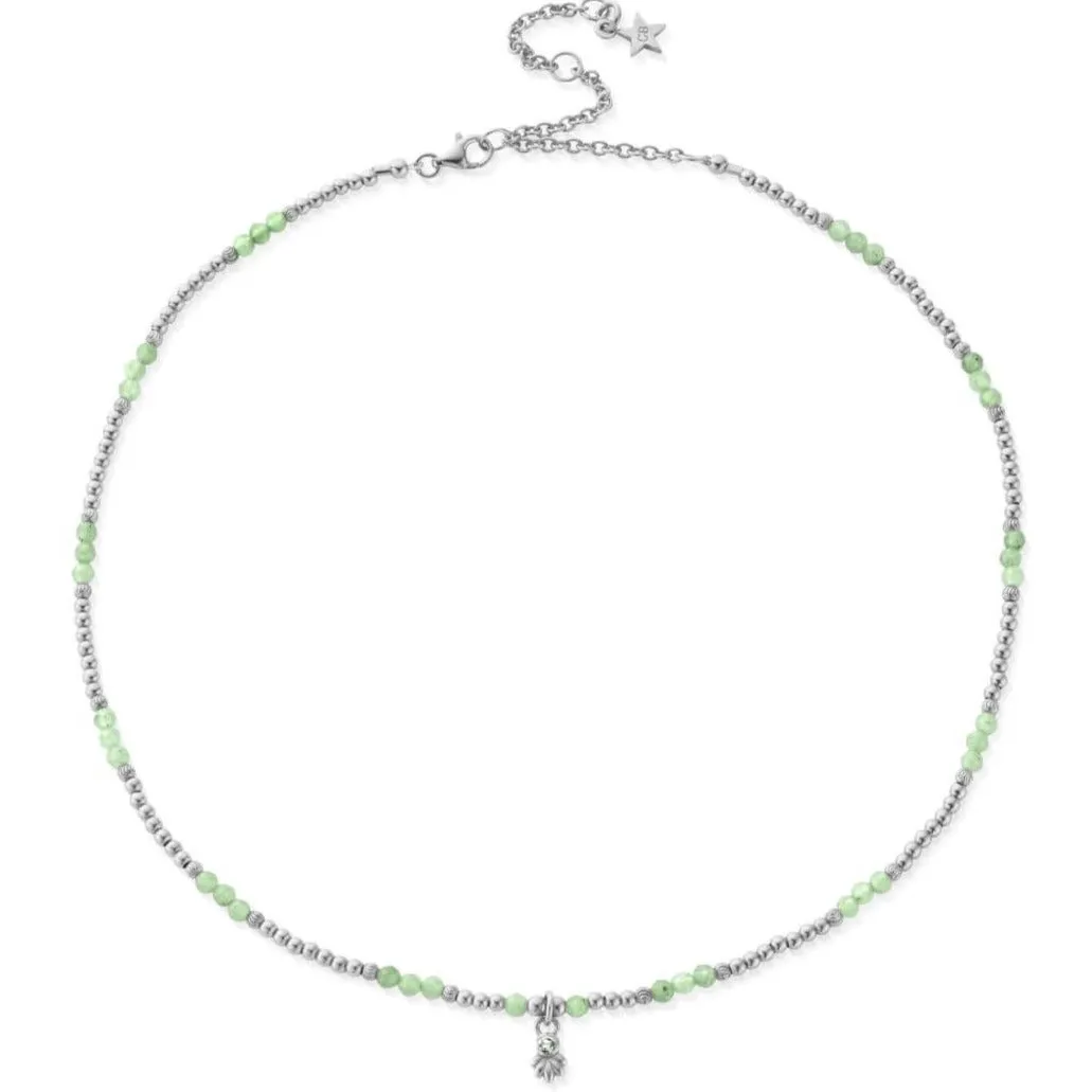 ChloBo Glistening Flower Bud Aventurine Choker Necklace