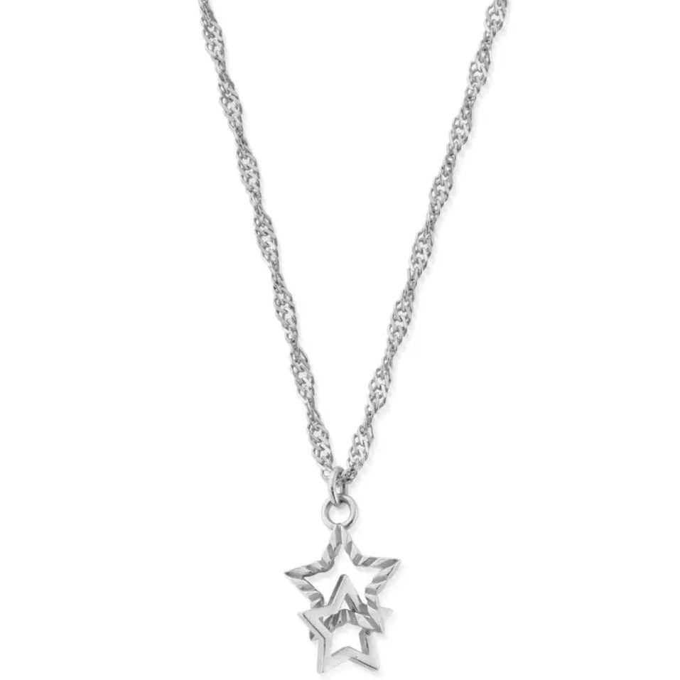 ChloBo Twisted Rope Chain Interlocking Star Necklace