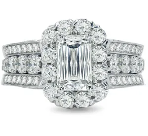 CHRISTOPHER  DESIGNS 18KW 1.02CT VS2 G GIA CERTIFIED CENTER (OTHER CENTER SIZES AVAILABLE)  1.11CT G COLOR SI1 CLARITY MOUNTING 76RS-EC100