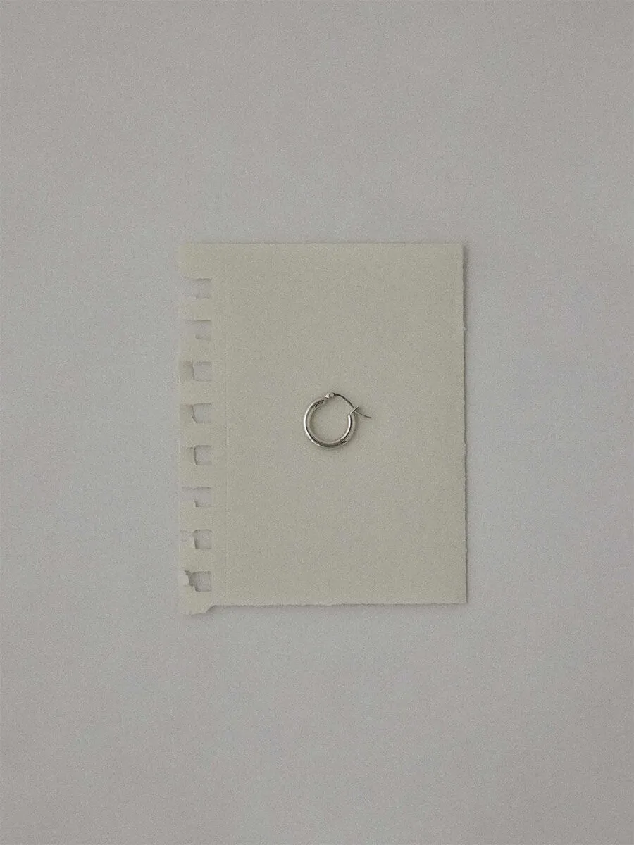 Classic Silver Small Hoops - No.12100