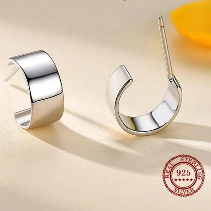 Classic Sterling Silver Element Stud Earrings
