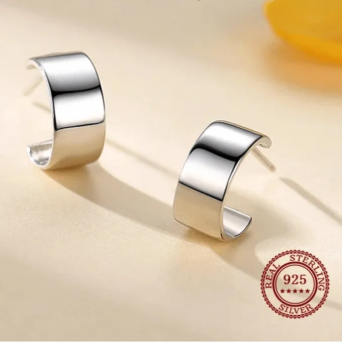 Classic Sterling Silver Element Stud Earrings
