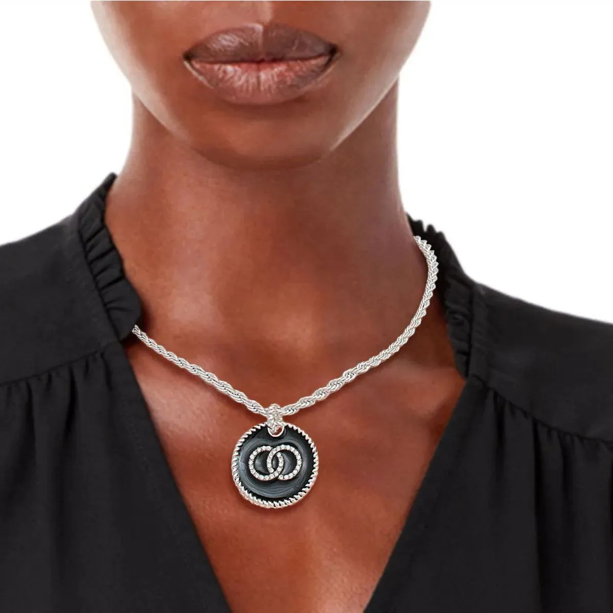 Clear Infinity Silver Necklace: Effortless Elegance - Fashion Jewelry