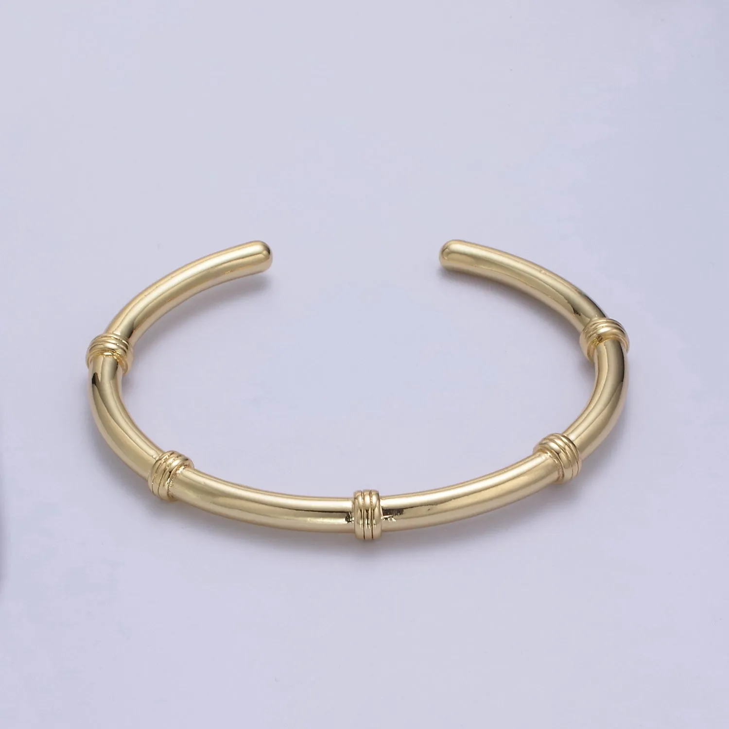 Clearance Pricing BLOWOUT 24K Gold Filled Knot Bangle Bracelet, Minimalist Small Knots Stacking Cuff Bracelet, WA-661