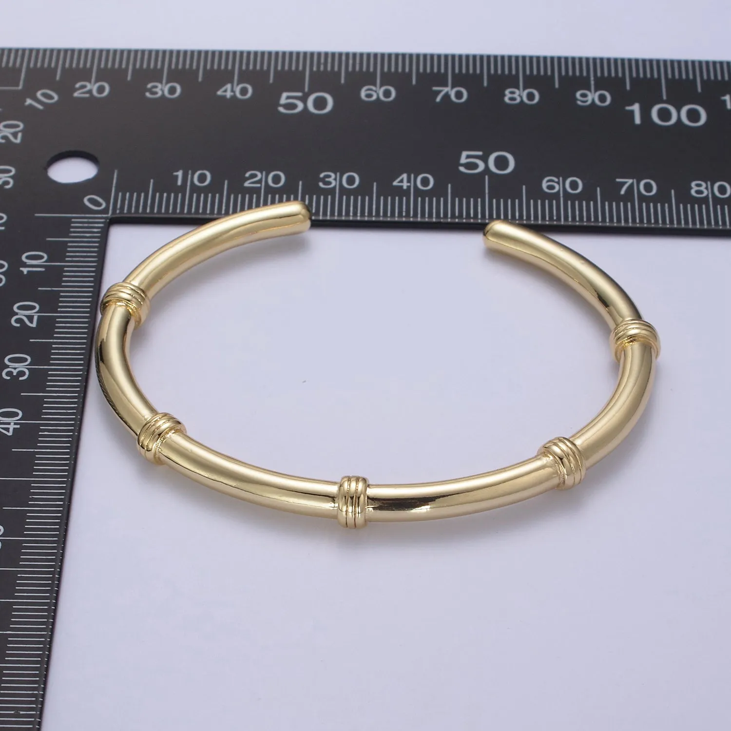 Clearance Pricing BLOWOUT 24K Gold Filled Knot Bangle Bracelet, Minimalist Small Knots Stacking Cuff Bracelet, WA-661
