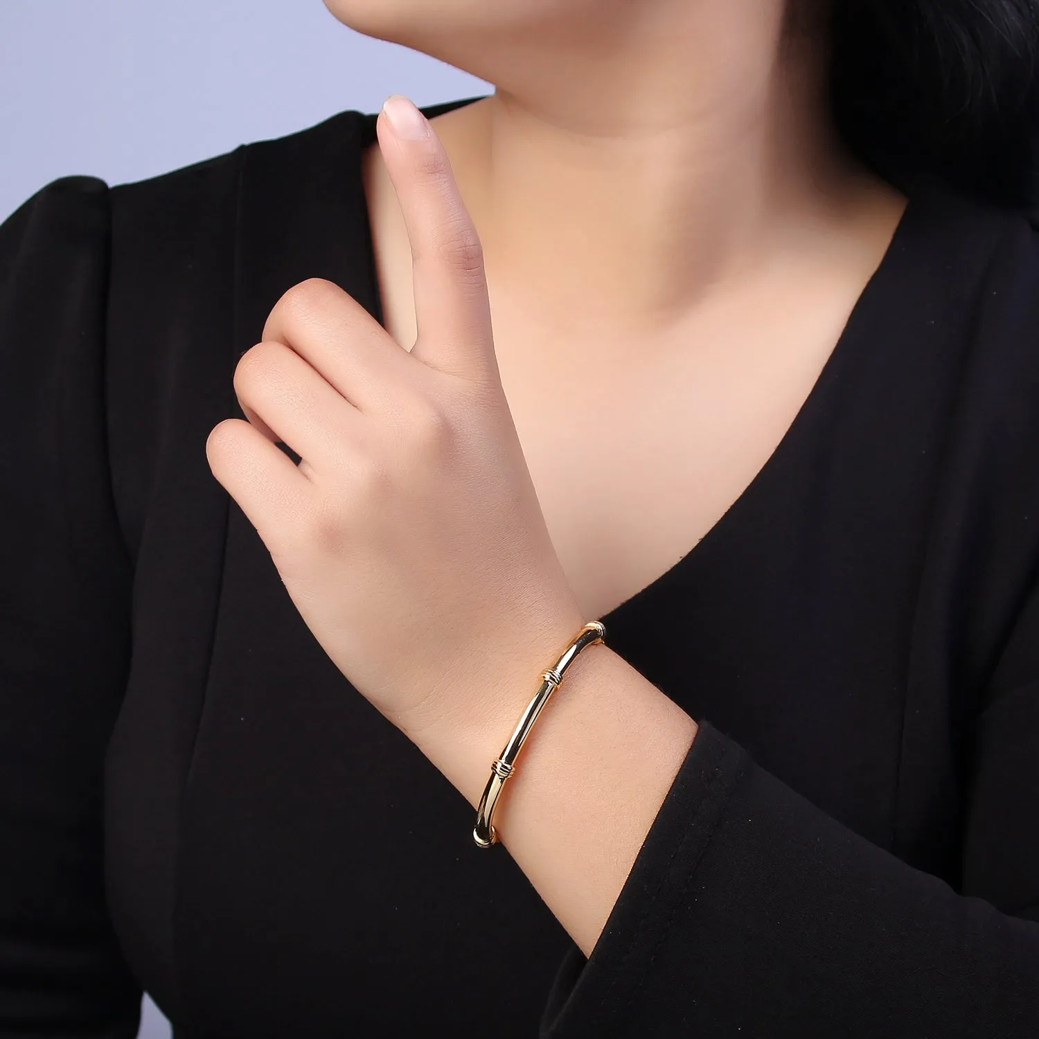 Clearance Pricing BLOWOUT 24K Gold Filled Knot Bangle Bracelet, Minimalist Small Knots Stacking Cuff Bracelet, WA-661