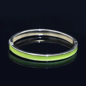 Clearance Pricing BLOWOUT 24K Gold Filled Yellow Enamel Bangle Bracelet Wholesale Stacking Bracelet Fashion Jewelry WA-093
