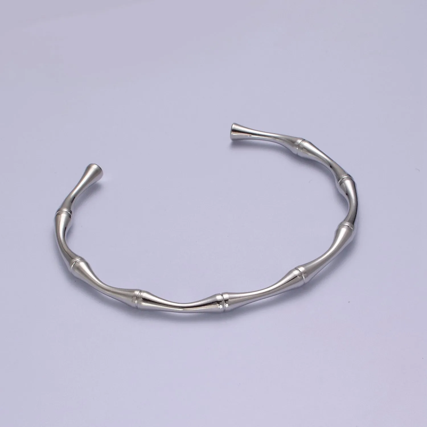 Clearance Pricing BLOWOUT Dainty Gold bamboo bangle bracelet Open Cuff Bracelet Adjustable Stackable jewelry Wholesale Fashion Jewelry WA-696 WA-697