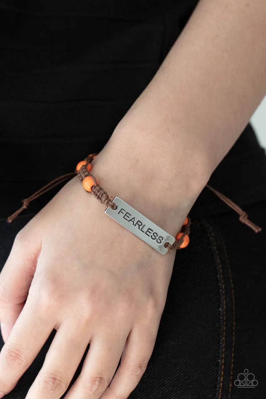 Conversation Piece Orange Paparazzi Bracelet
