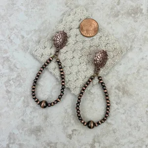 Cooper Concho Navajo Pearl Teardrop Earrings