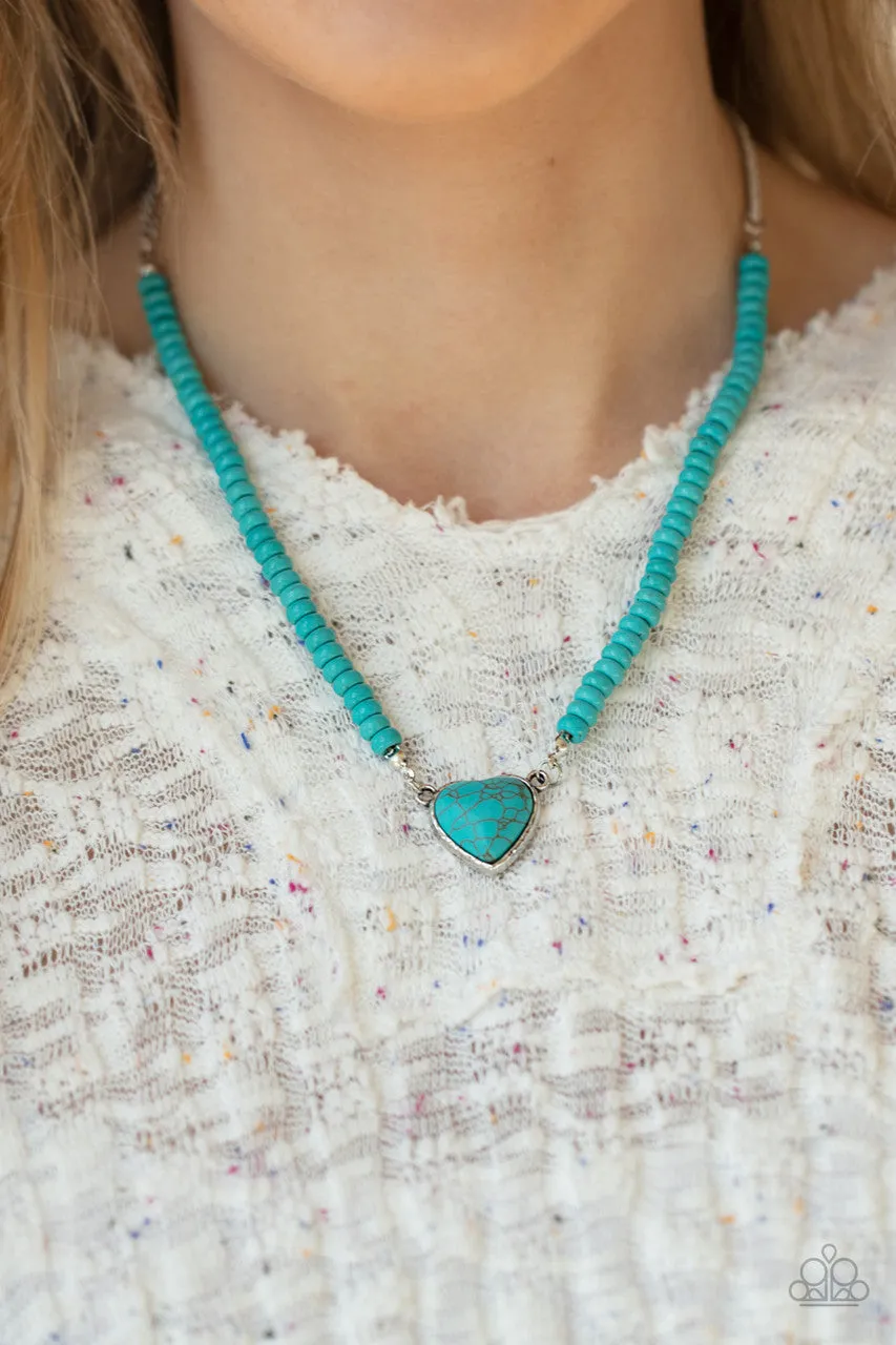 Country Sweetheart Blue Paparazzi Necklace