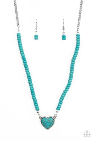Country Sweetheart Blue Paparazzi Necklace