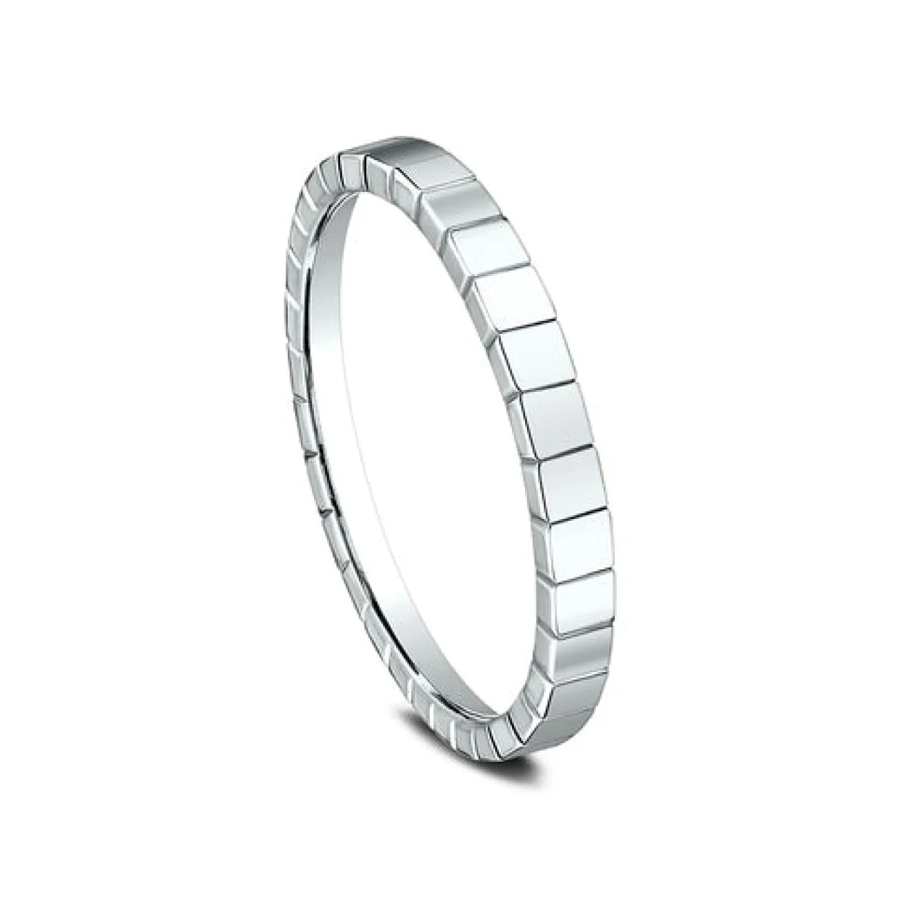 Creator 14K White Gold Stackable 2.0 Wedding Band Ring