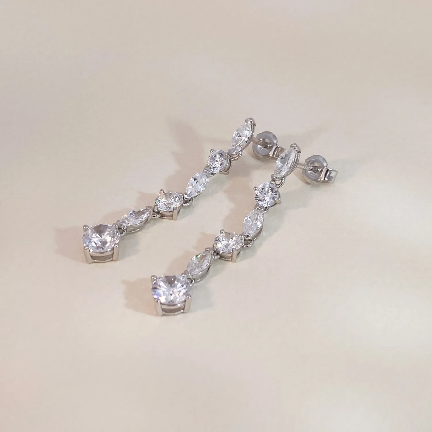 Crystal Dangling Earrings