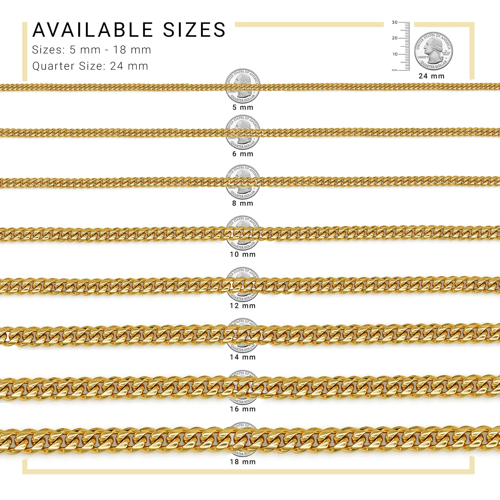 Cuban Link 14K Gold Plated Necklace 30" Bracelet 8.5" Set For Men